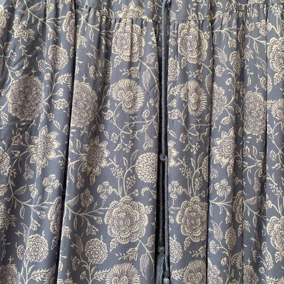 EAST Full Long Maxi Skirt Size Large Chiffon Asymmetrical Hem Gypsy Boho Sequins - Picture 9 of 11